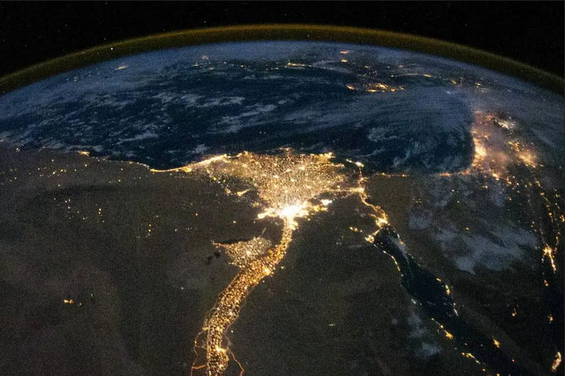 Nile Delta at Night